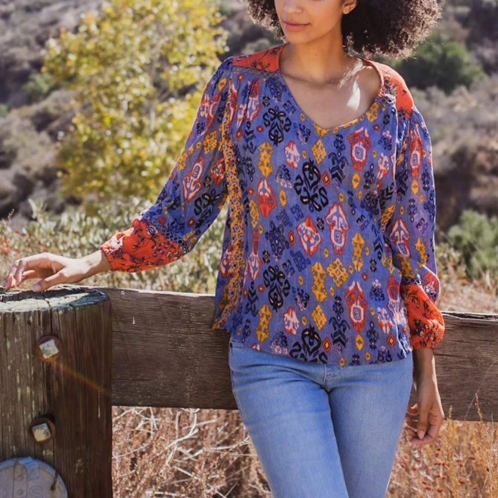 Women’s Farmers Market by One World Blue Crochet‎ Top